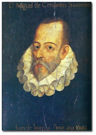 REtrato apócrifo de Cervantes, propiedad de la Real Academia Española